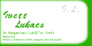 ivett lukacs business card